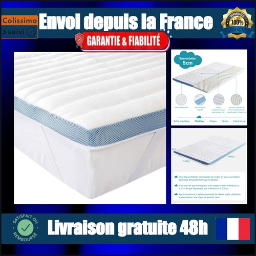 Surmatelas mousse mémoire - surmatelas, à