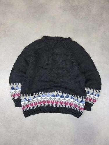Pull maille vintage tricoté - maille,
