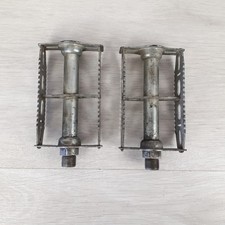 Grandes pédales Weco en acier 14x1.25 vélo vintage cyclotourisme 1950s Germany