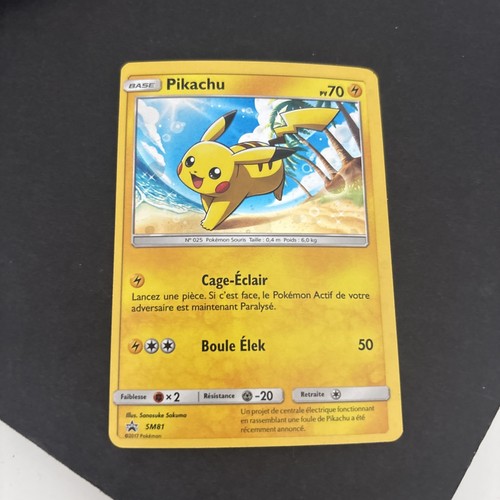 Carte pokémon holo pikachu - carte,
