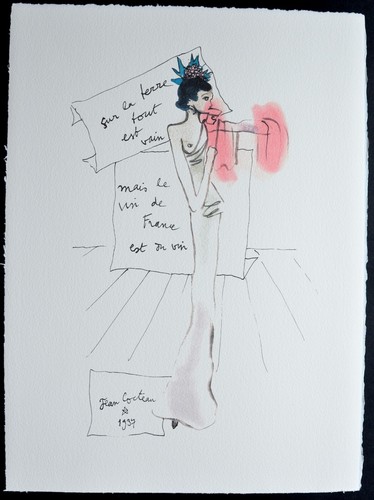 Lithographie jean cocteau - lithographie,