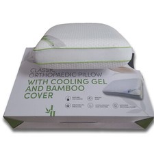 Oreiller mémoire de forme à gel raffraichissant 60 x 40 x 12, housse en bambou