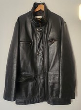 Manteau/Parka VERA PELLE en Cuir Véritable Marrron. T: 52 ou XL  (voir mesures)