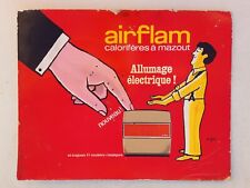 SAVIGNAC ancien carton publicitaire Poêle à mazout AIRFLAM calorifère chauffage