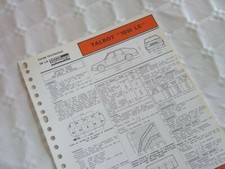 Fiche technique Talbot 1510 LS, 6G1 1294cm3 68ch, 7cv