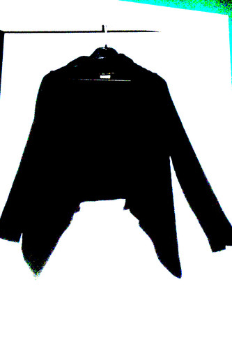 Gilet noir ouvert fee - gilet,