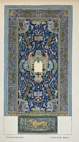 Gutton gravure art nouveau - gravure,