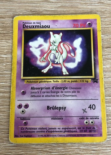 Carte pokemon deuxmiaou 150 - pokemon,