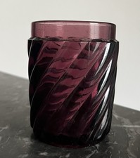 Très Rare Verre En Cristal De Baccarat  Modèle Bambou Améthyste