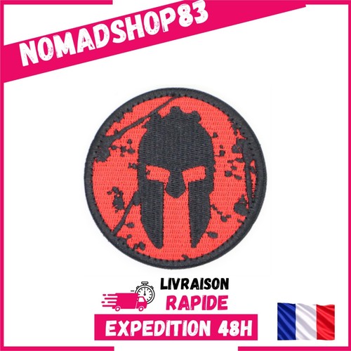 Patch tissu brodé casque