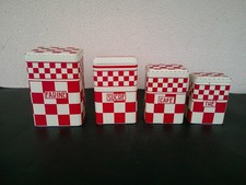 Boites metal decor damier - decor,