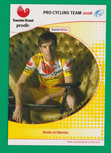 Cyclisme carte cycliste - cycliste, david
