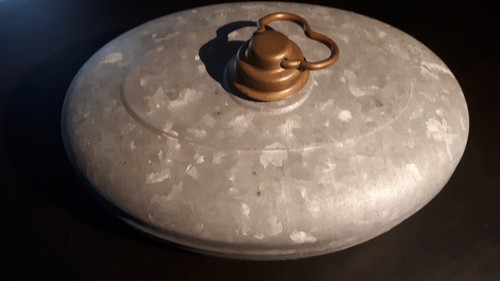 Bouillotte ancienne zinc et - en,