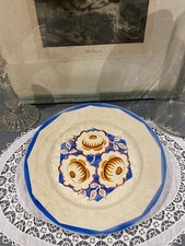 Ancien plat creux HBCM Creil et Montereau modèle FLOREAL ART DECO