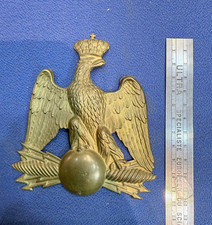 MILITARIA PLAQUE SHAKO SECOND EMPIRE NAPOLEON III