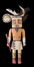 Ancienne Poupée style Tawa Hopi  Kachina Soleil amérindienne 35 cm # 204