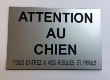 plaque panneau ATTENTION AU