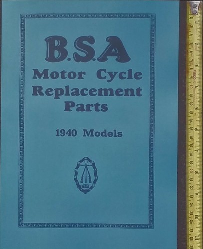 Bsa m20 pièces livre - livre, 1940