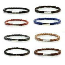 Hommes Cuir Bracelet-925