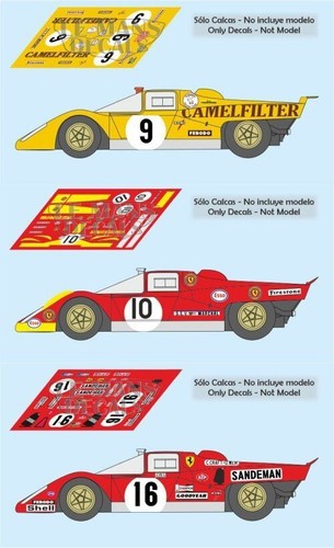 Décal ferrari 512 - 512, m