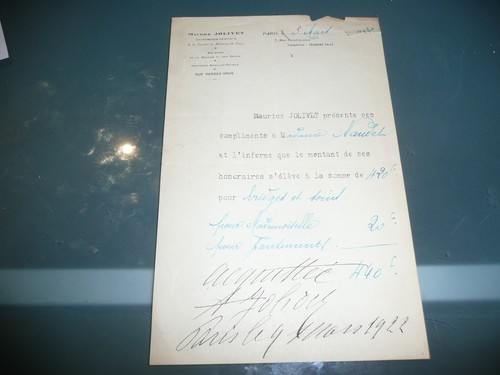 Ancien papier facture - papier,