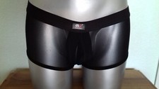 Boxer homme voile noir transparent taille S