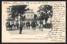 CPA Spa, Palais de Spa, S. M. la Reine et S. A. R. la Princesse Clémentine 1901 