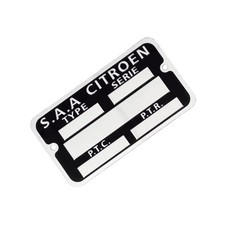 PLAQUE CONSTRUCTEUR S.A.A