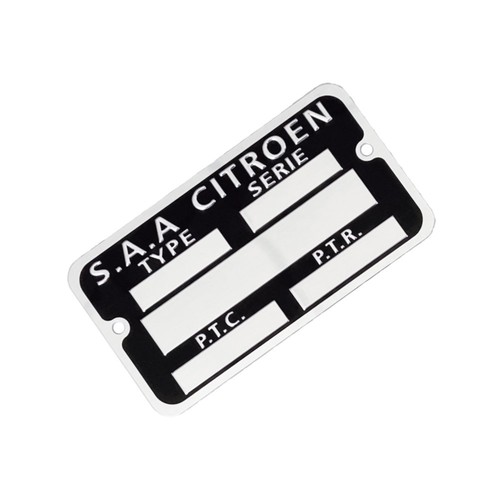 Plaque constructeur a - plaque,