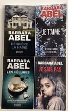 4 romans BARBARA ABEL thriller livre lot roman poche