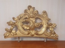 Fronton De Miroir De Beaucaire , Bois Et Stuc Doré , XVIII°.