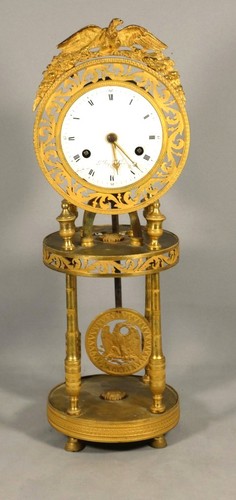 Pendule squelette directoire - pendule,