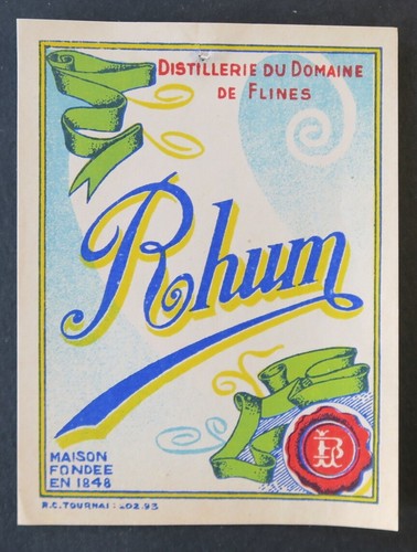 Ancienne étiquette rhum - ancienne,