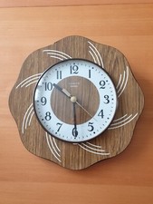 Horloge vintage formica Vedette 27 cm