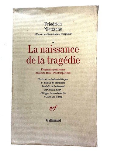 Naissance la tragédie - naissance, de