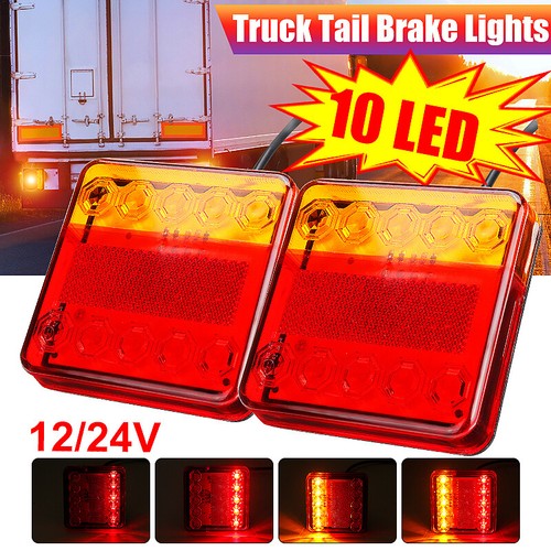 Feux arriere 12v 24v led - 2x,