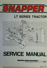 Manuel De Service Pour Le Tracteur Série LT Snapper Manuel De Service 07006