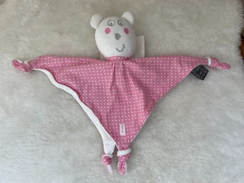 Doudou plat carré blanc - , et