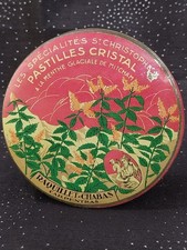 RARE BOÎTE PASTILLES CRISTAL