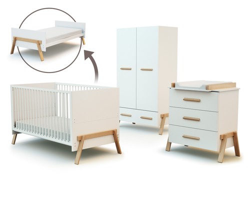 Chambre bébé lit - commode, à
