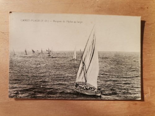 Cpa canet plage barques - 66,