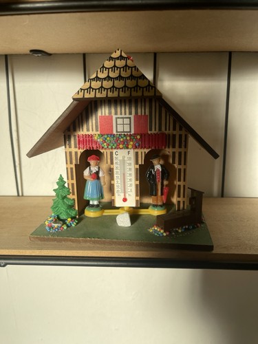 Vintage german weather house - vintage,