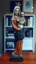 Statue religieuse bois - statue, en