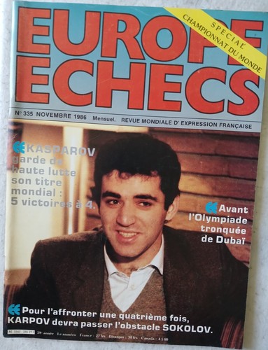 Revue europe echecs - europe, n°335-