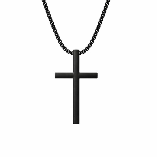 Collier pendentif croix uni