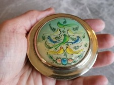 Superbe ANCIEN POUDRIER MIROIR