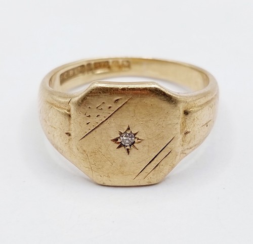 Bague chevalière vintage - , or