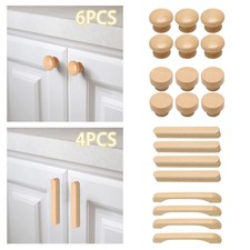 Boutons d'armoire en bois pour