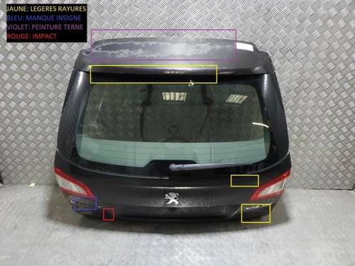 Malle hayon arriere peugeot - arriere,