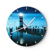Horloge murale en verre